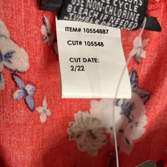 Women’s Plus Size Torrid Floral Ruffle Babydoll Top, 3/3X, Red/Floral - Picture 6 of 8